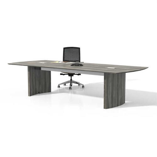Mayline Group Mayline Medina 10' Gray Conference Table with Optional Power