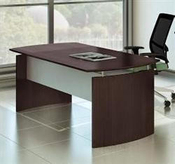Mayline Group Mayline Medina Collection 72" x 36" Mocha Finished Desk