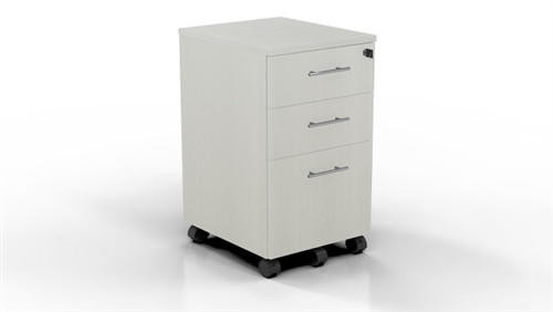 Mayline Group Mayline Medina Series Sea Salt Finished Box Box File Pedestal On Wheels