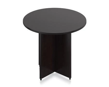 Offices To Go SL36R-AEL Round Conference Table with Espresso Finish by Offices To Go