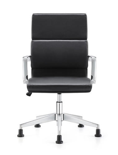  Woodstock Marketing Jimi Contemporary Black Leather Side Chair 