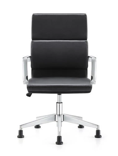 Woodstock Marketing Jimi Contemporary Black Leather Side Chair