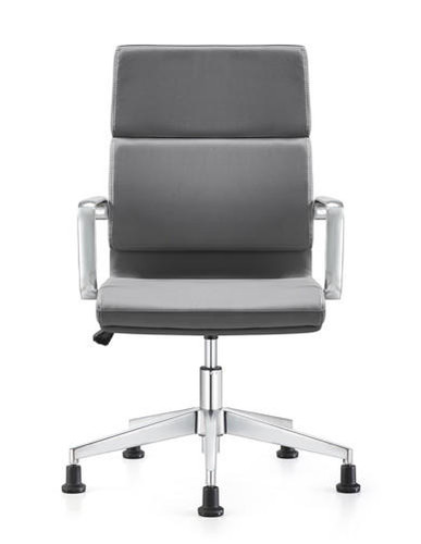 Woodstock Marketing Jimi Gray Leather Side Chair