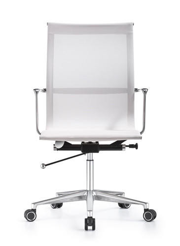  Woodstock Marketing Joan Contemporary White Mesh Office Chair 