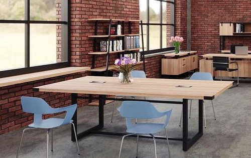 Safco Products Safco Mirella 8' Rectangular Conference Table with Optional Power MRCS8