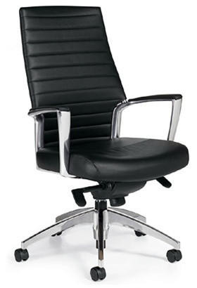 Global Total Office Global Accord Series High Back Leather Office Chair 2670LM-2