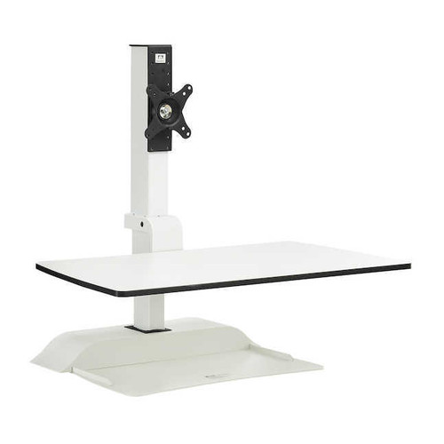 Safco Products Safco Soar Electric Desktop Sit-Stand Workstation with Single Monitor Mount 