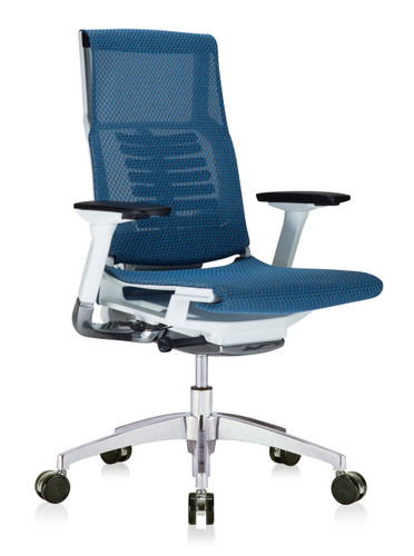 Eurotech Seating Eurotech Powerfit All Mesh Bionic Chair with White Frame