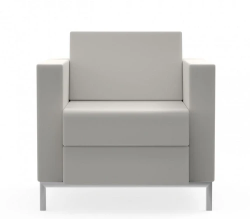 Global Total Office Global Citi Square Leather Lounge Chair