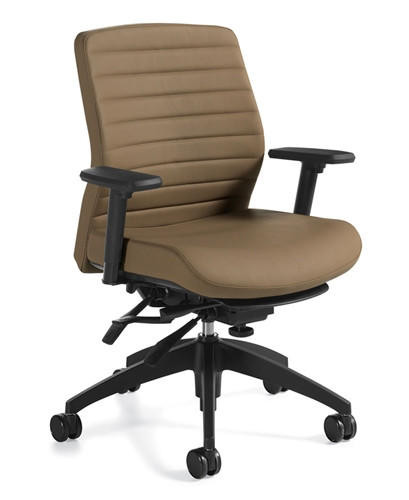 Global Total Office Global Aspen 2852LM-3 Leather Office Chair 