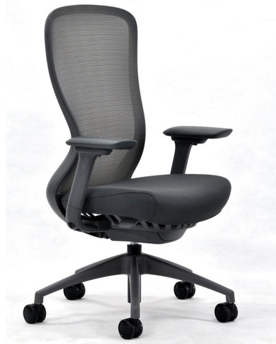  Eurotech Seating Exchange Ergonomic Chair with Black Mesh Back and Charcoal Frame 