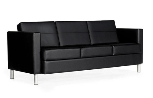 Global Total Office Global Citi Genuine Leather Three Seat Sofa 7877