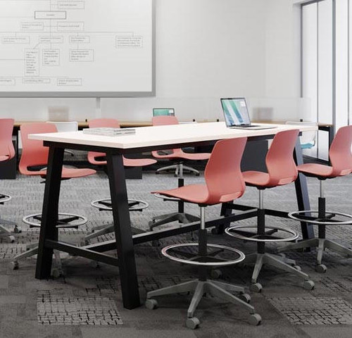 KFI Studios KFI 8' HPL Midtown Standing Height Conference Table (Available with Power!) 
