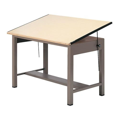 Safco Products Safco Ranger Steel 4-Post 42"W x 30"D Small Engineers Drafting Table with Adjustable Top