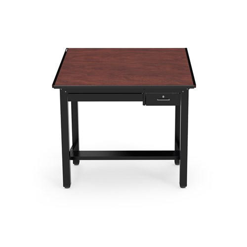 Safco Products Safco Ranger Steel 4-Post 48" x 37.5" Engineering Adjustable Top Drafting Table with Drawers