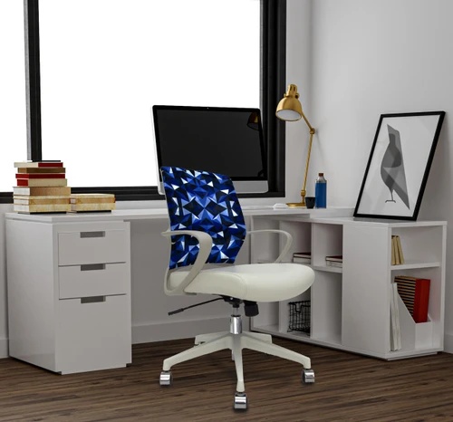 Eurotech Seating Eurotech Elizabeth Sutton Gramercy Contemporary Prism Back Upholstery Chair
