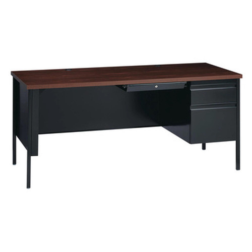  Office Source Raleigh 66"W x 30"D Single Pedestal Desk OSSP6630 