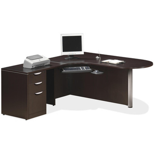  Office Source OS Laminate Series L-Shaped Workstation OS2 