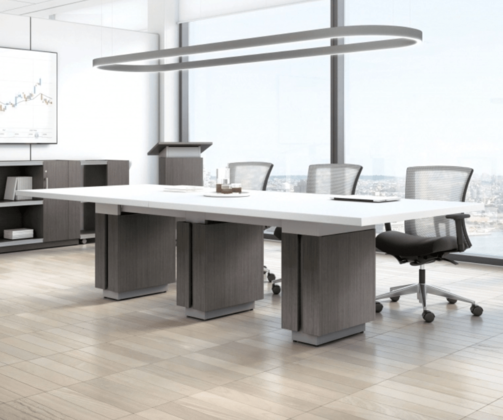 Office Source 12' Boat Shaped Conference Table PL238