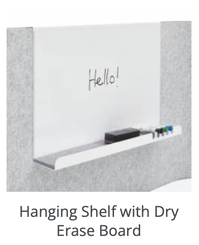 HXAHSWB dry erase shelf