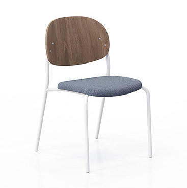 KFI Studios KFI Tioga Armless Guest Chair with Upholstered Seat and Laminate Back