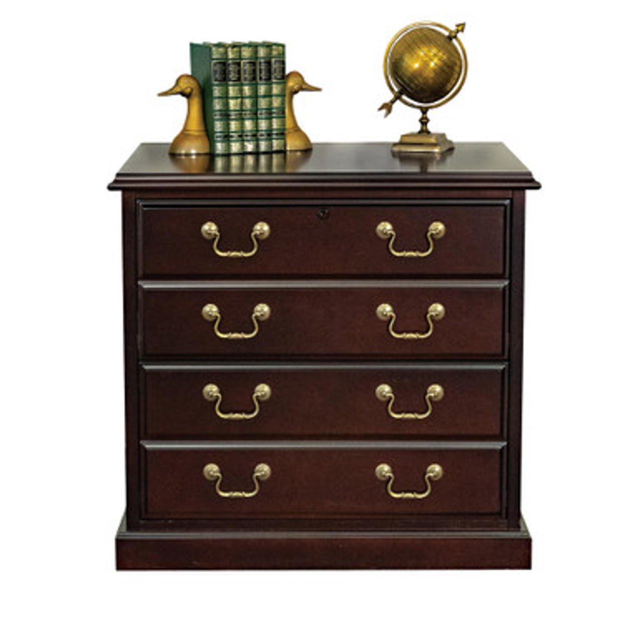  Office Source Rowland 2-Drawer Lateral File with Mahogany Finish CM450 