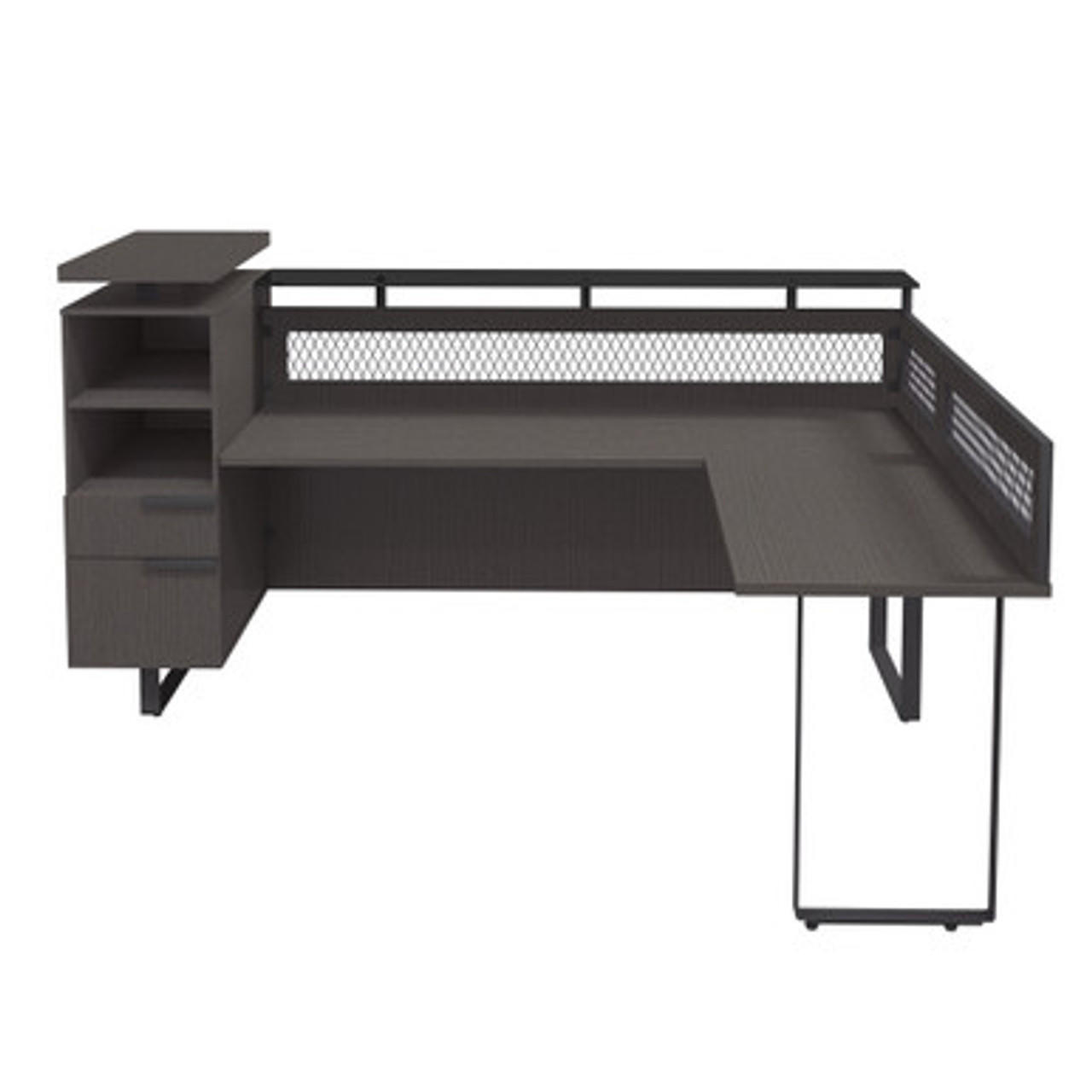  Office Source Palisades L-Shaped Reception Desk EVRC1R 