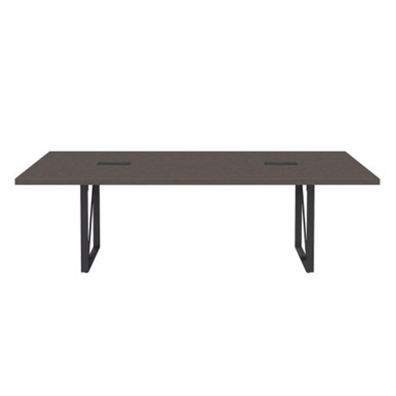  Office Source Palisades 8' Rectangular Gauntlet Gray Conference Table EVT8 (Available with Power!) 