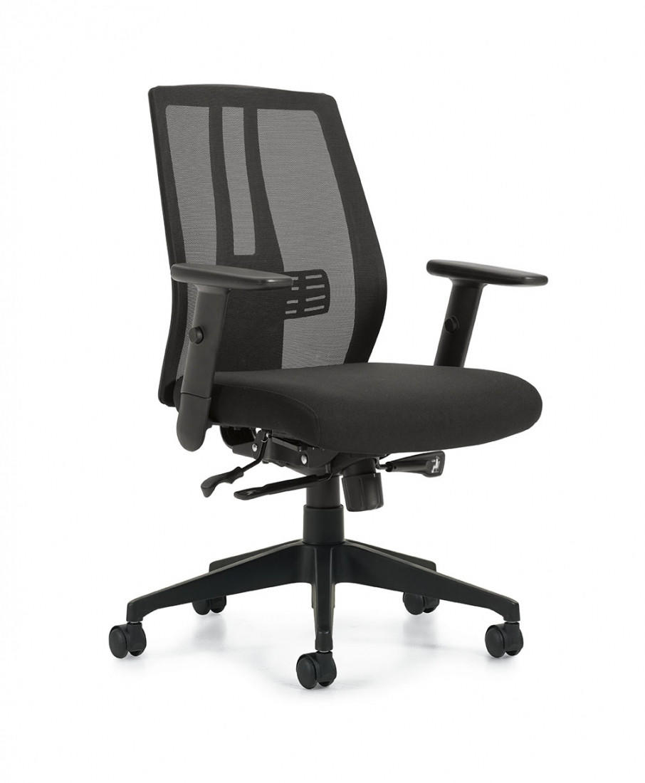Offices To Go Mesh Back Synchro-Tilter Task Chair OTG10707B