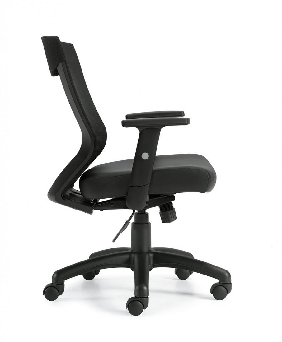  Offices To Go Contemporary Mesh Synchro-Tilter Ergonomic Chair OTG10704B 