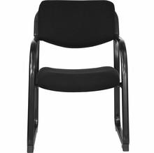  Flash Furniture Black Fabric Executive Side Chair with Sled Base 