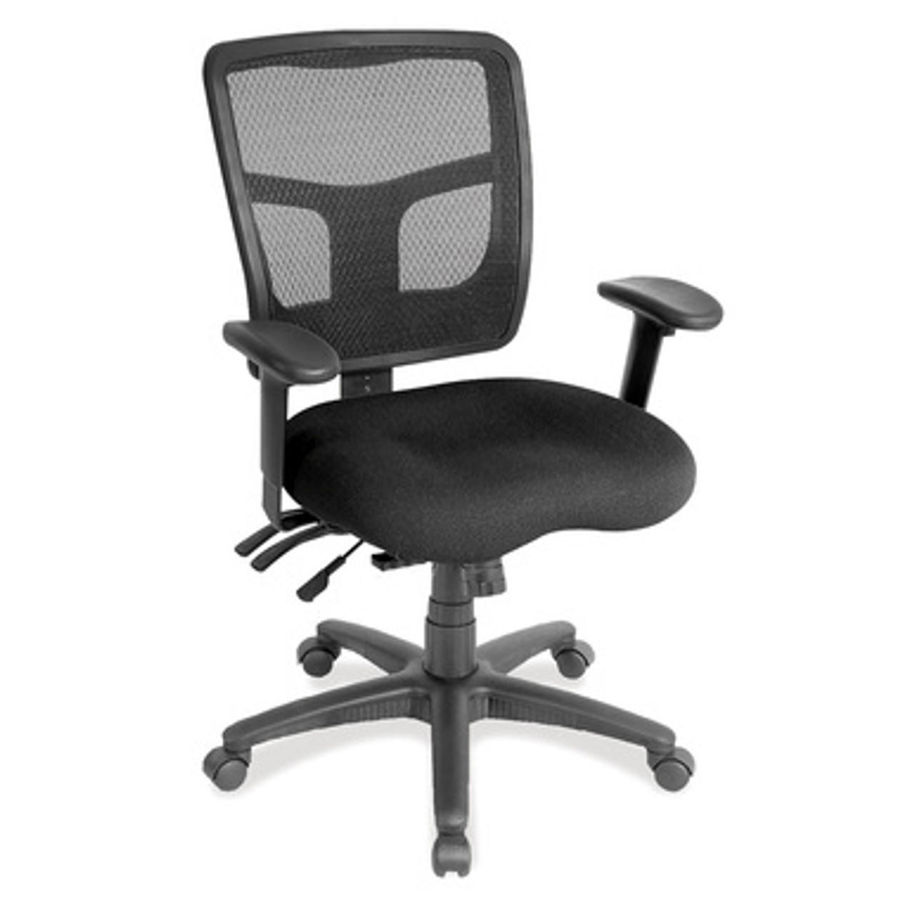  Office Source CoolMesh Mid Back Multi Function Task Chair with Seat Slider 7754ASNSF 