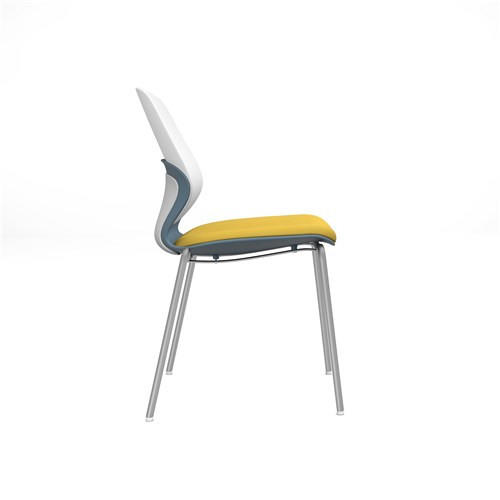 椅子 EQI-43 Stacking chair Safco Arcozi Stackable Four-Leg Guest Chair with Upholstered Seat