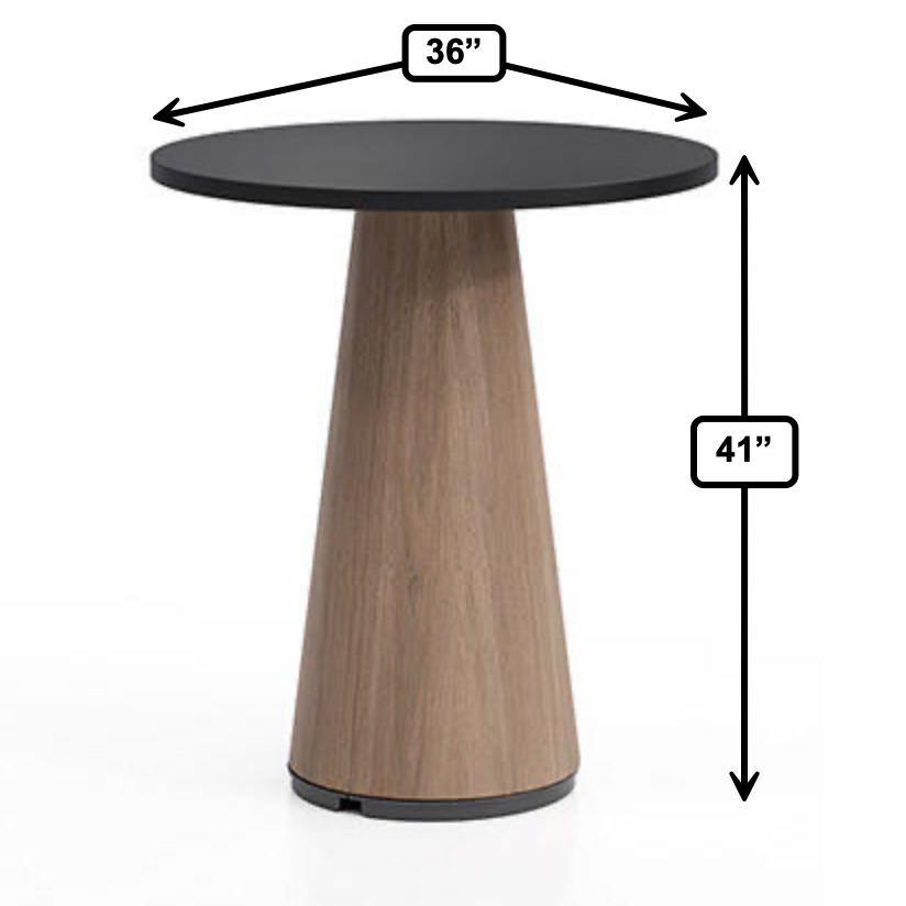 KFI Studios KFI Ember 36" Round Top Collaborative Standing Table (Available with Power!) 
