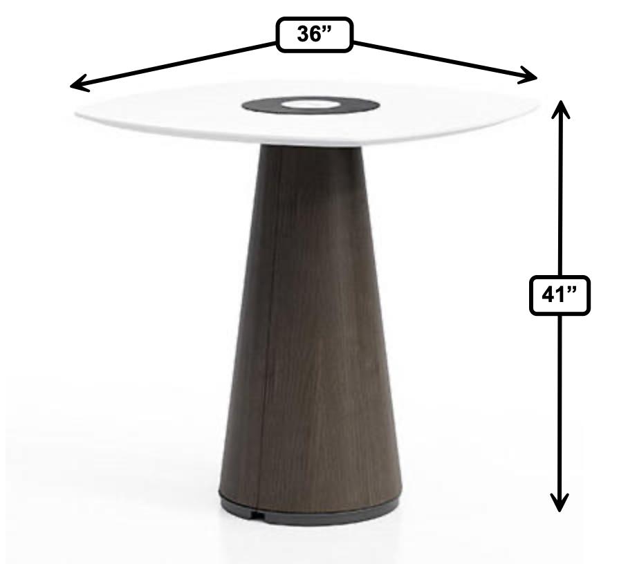 KFI Studios KFI Ember 36" Squircle Top Collaborative Standing Table (Available with Power!) 