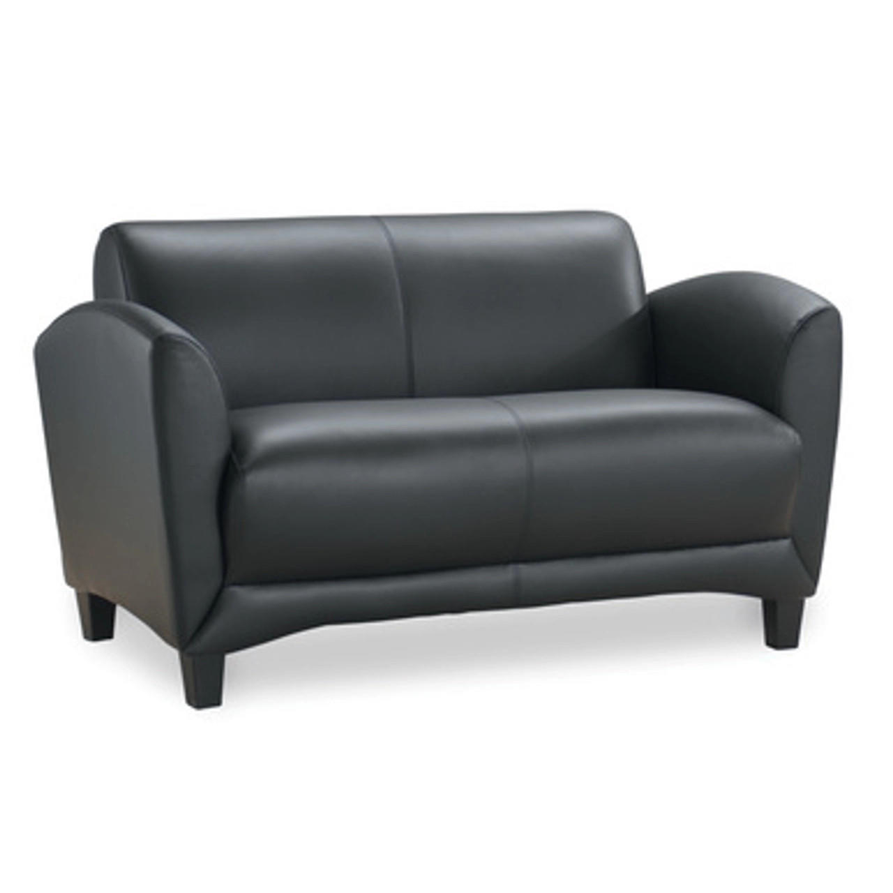 Office Source Manhattan Collection Leather Loveseat 9882L
