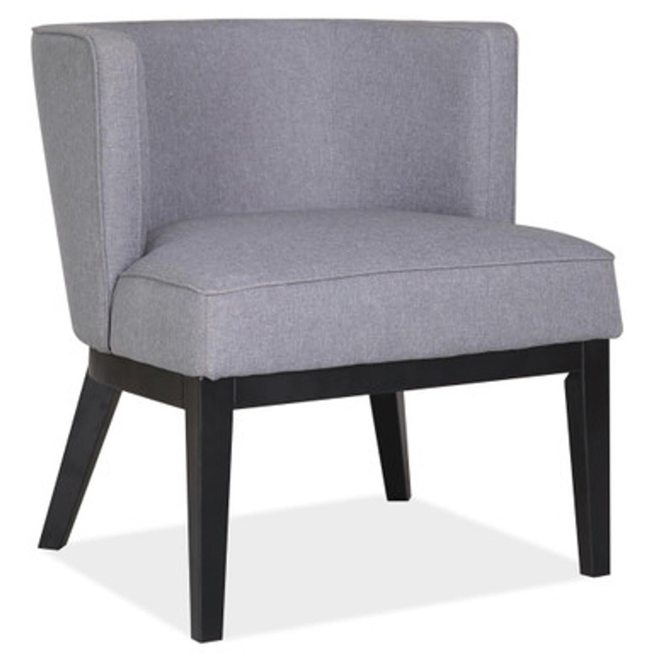  Office Source Bowery Barrel Back Gray Linen Fabric Arm Chair 5209 