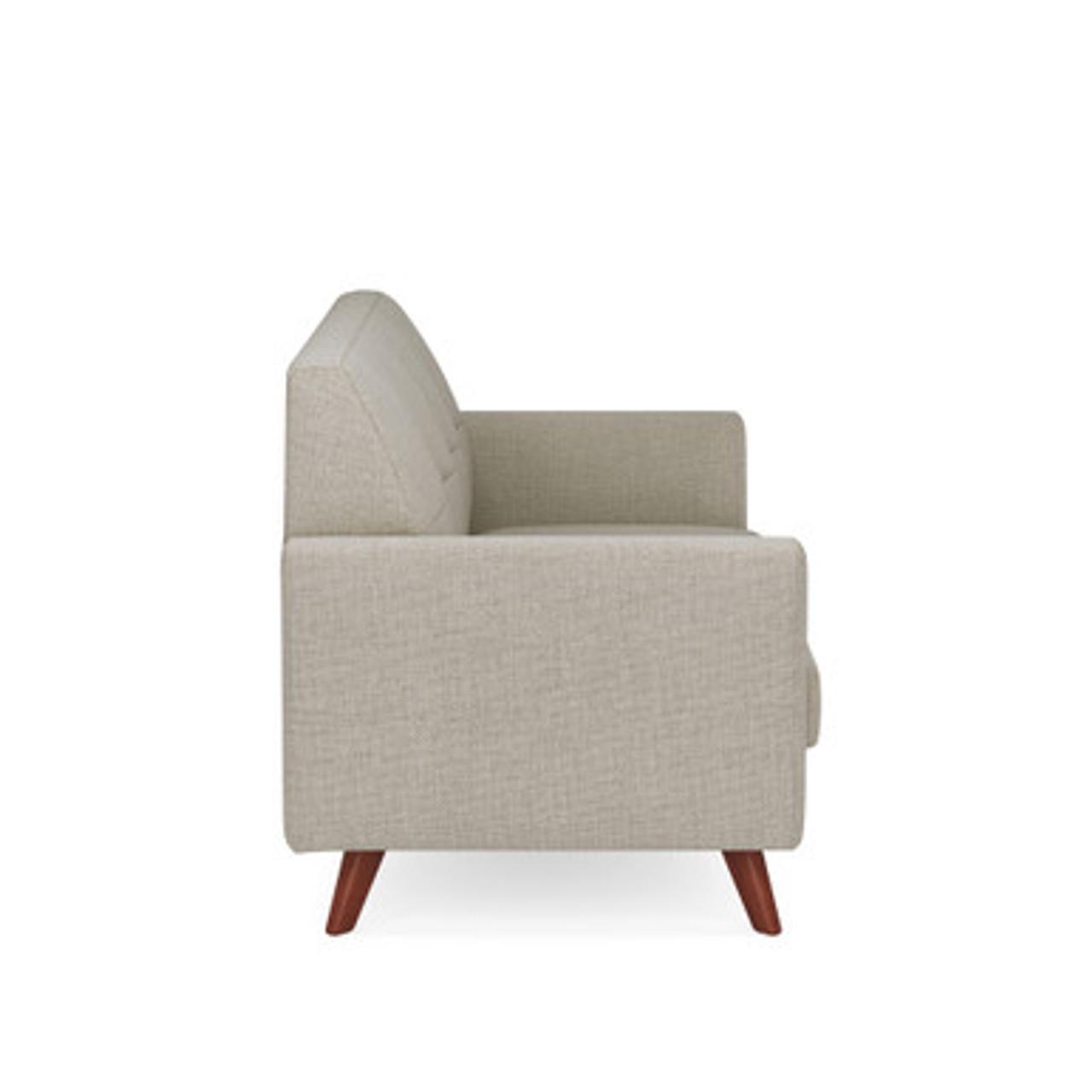 Office Source Partridge Collection Loveseat with Wood Legs 50611F