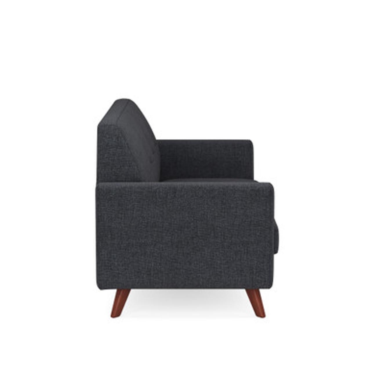 Office Source Partridge Collection Loveseat with Wood Legs 50611F