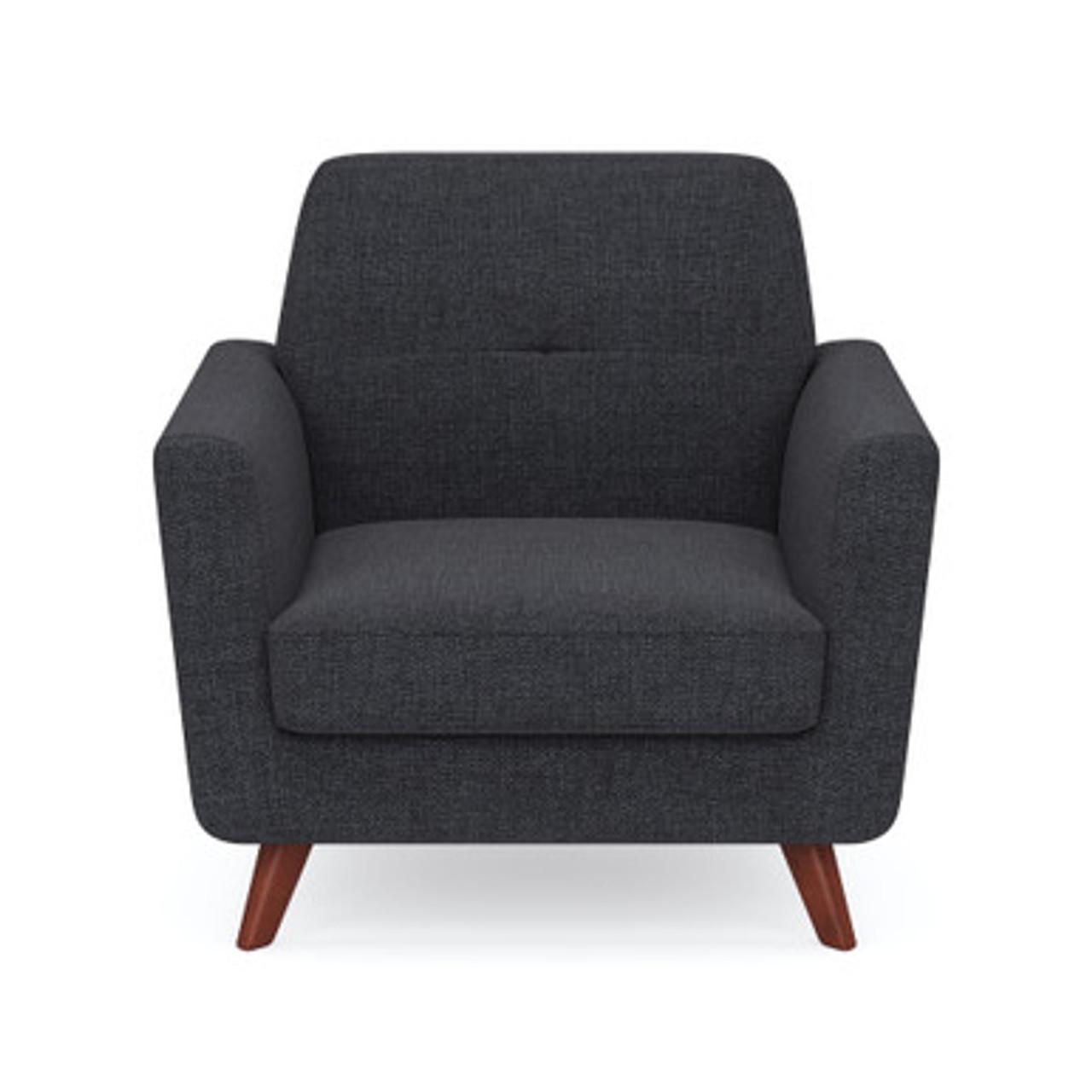 Office Source Partridge Collection Club Chair with Wood Legs 50601F