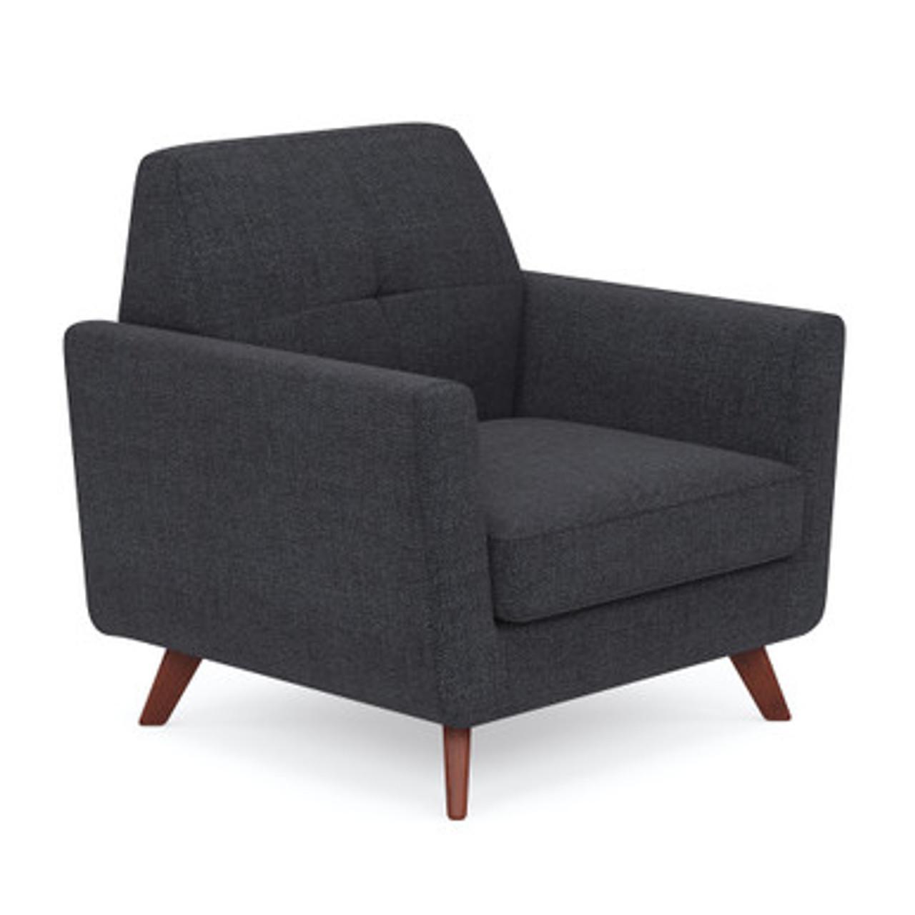 Office Source Partridge Collection Club Chair with Wood Legs 50601F