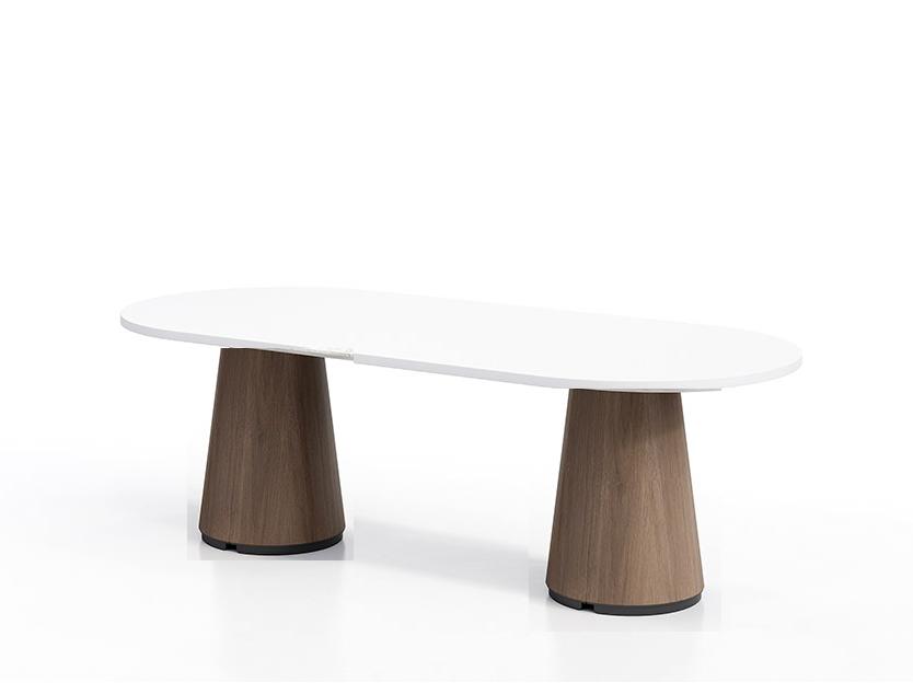 KFI Studios KFI Ember Contemporary Racetrack Conference Room Table (Size and Power Options!) 