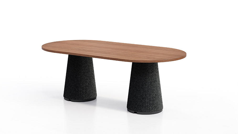 KFI Studios KFI Ember Contemporary Racetrack Conference Room Table (Size and Power Options!) 