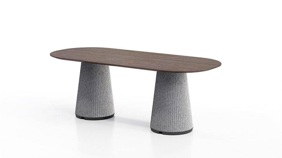 KFI Studios KFI Ember Contemporary Racetrack Conference Room Table (Size and Power Options!) 