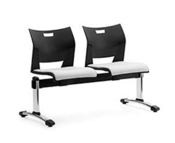 Global Total Office Global Duet Series 2 Person Beam Chair Configuration