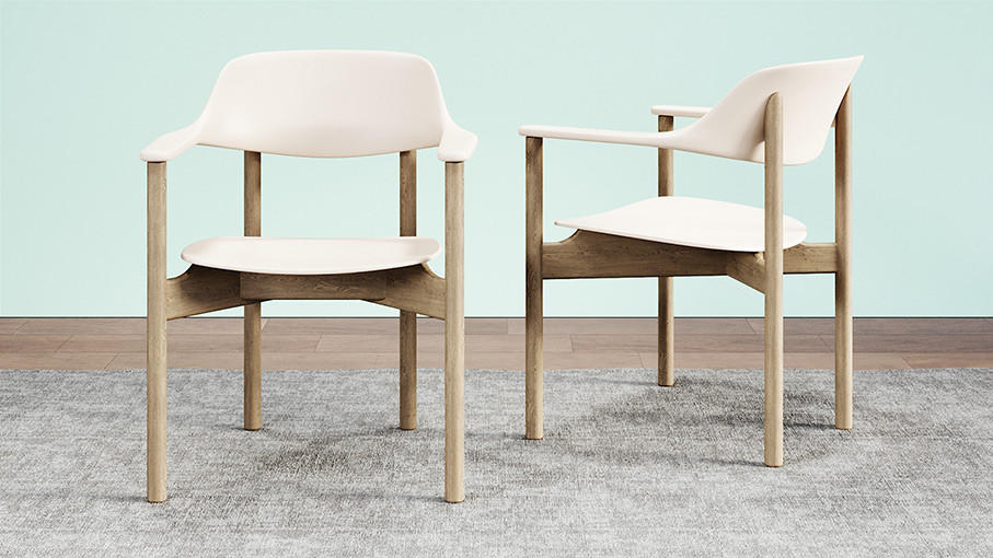 KFI Arbor Wood Side Chair with Wipe Clean Poly Seat 6801