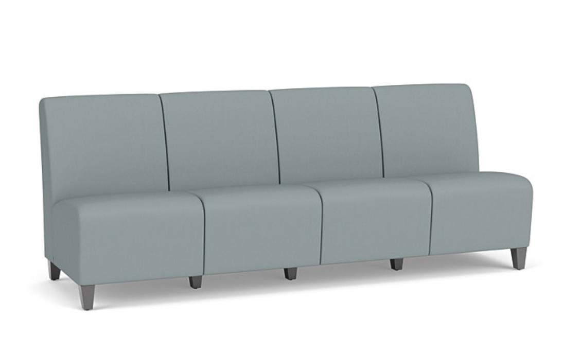  Lesro Siena Collection Armless 4 Seat Sofa SN4102 