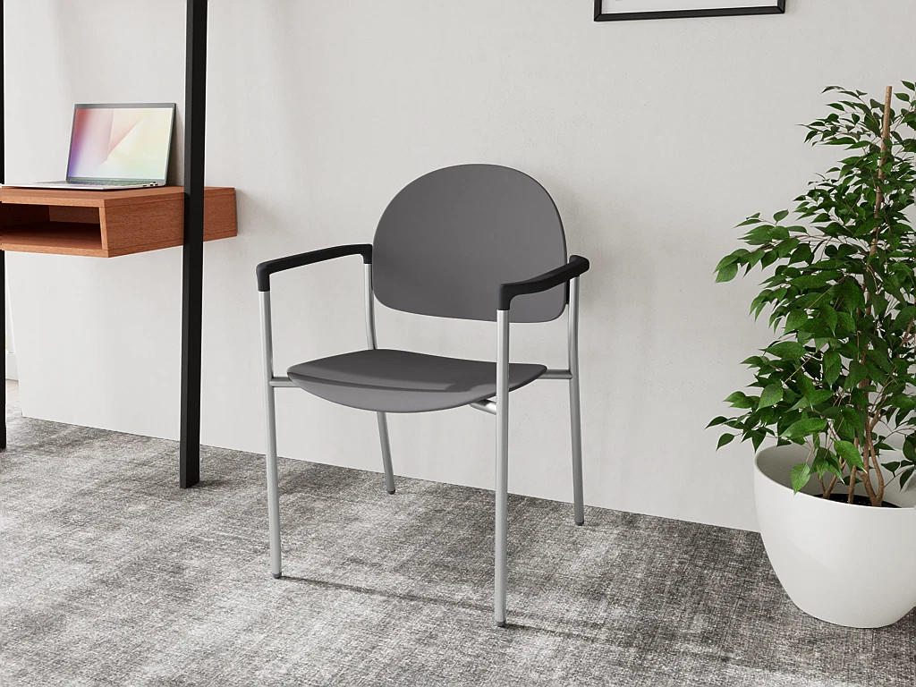  Lesro Chat Polypropylene 300 lb. Capacity Multi-Purpose Guest Chair CX1151 