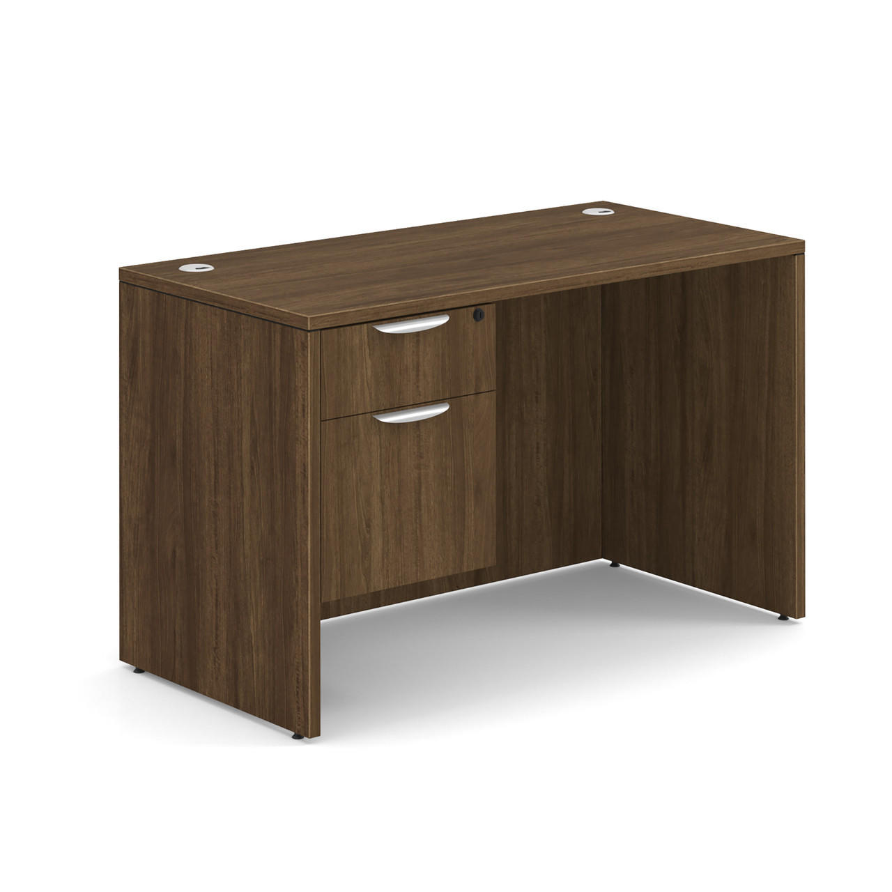  Office Source OS Laminate 48" x 24" Small Executive Desk with Storage SGLHDPL104 