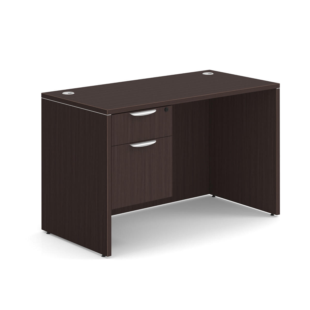  Office Source OS Laminate 48" x 24" Small Executive Desk with Storage SGLHDPL104 